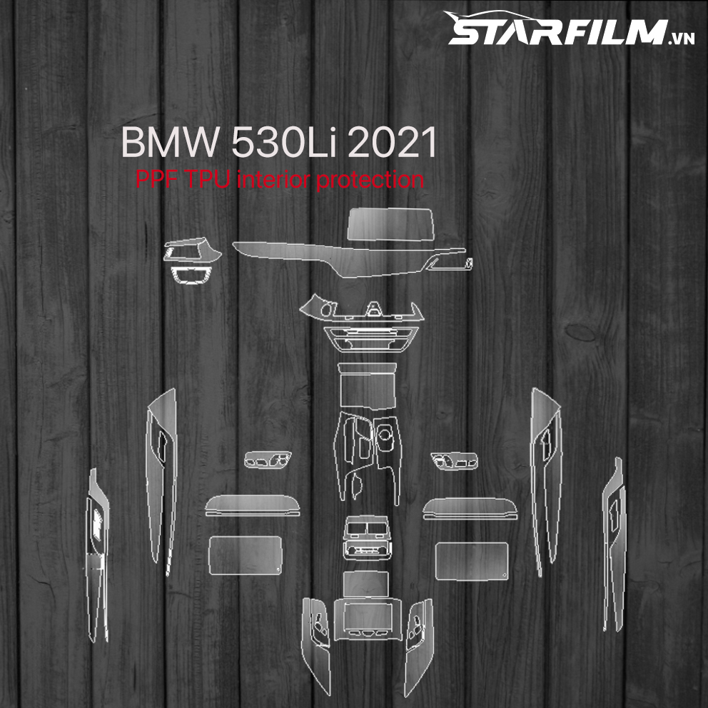 BMW 530i M Sport 2021 PPF TPU nội thất chống xước tự hồi phục